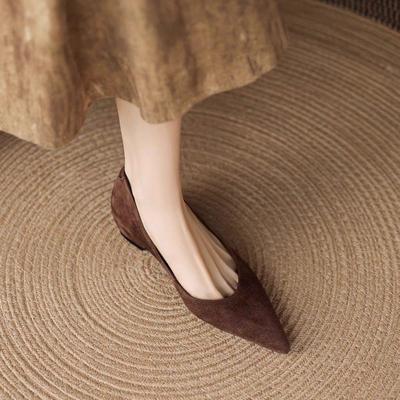 Huge Good-looking~ Pointed Head Shallow Mouth Single Shoes Women's Summer 2025 New Simple and Versatile Casual Fashion Inner Height-increasing Shoes