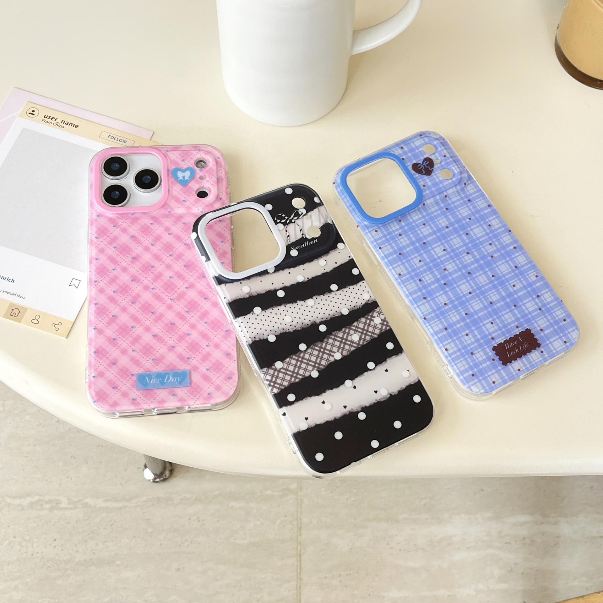 Plaid Stripe Drop-Proof Case for iPhone 17 Pro/16 Pro Max iPhone 16 Pro Max