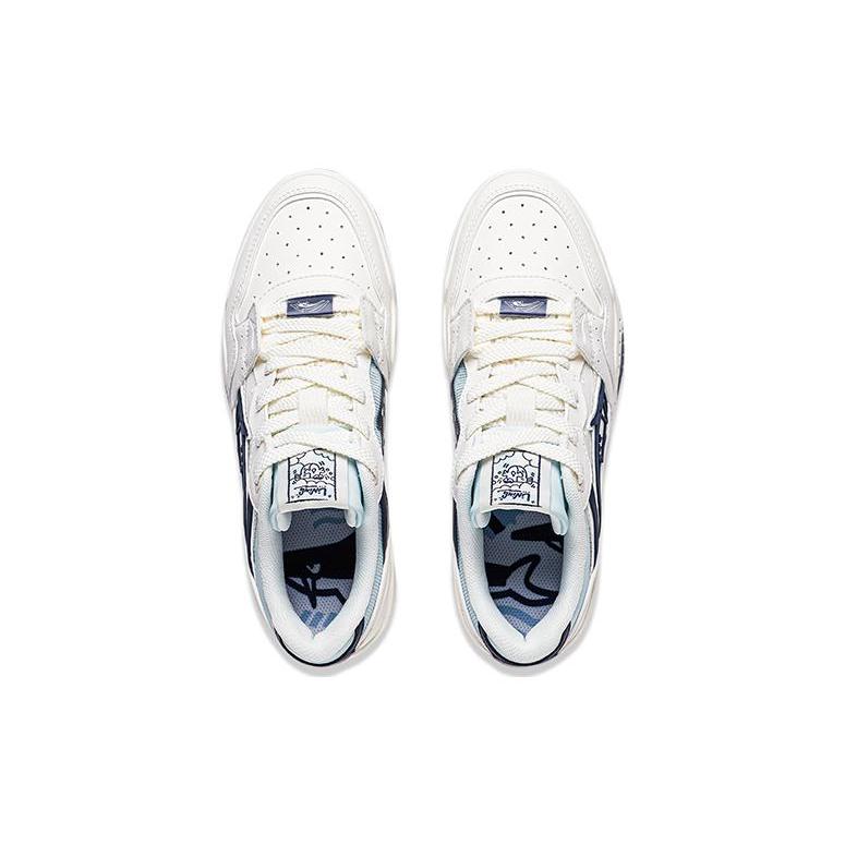 New LiNing Yuebai Ocean Durable Breathable Low Top Skateboard Shoes Women's White AGCS252-16
