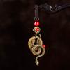 Wealth Zodiac Keychain Brass Car Key Chain Retro Snake Key Ring  Women