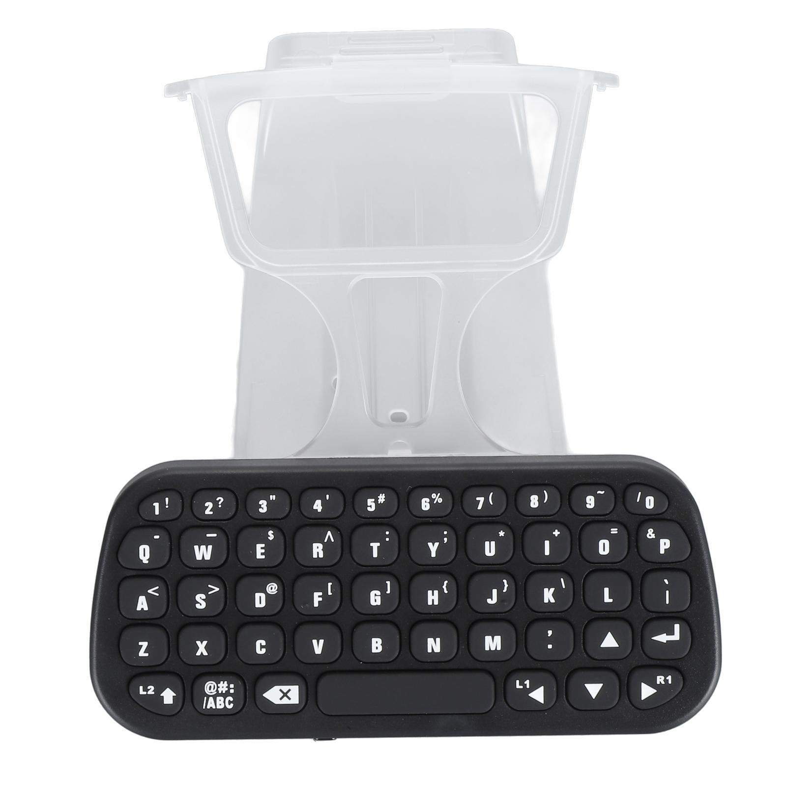 

Синяя клавиатура с подсветкой для контроллера PS5, 47 клавиш, беспроводная клавиатура Bluetooth, мини-игровая клавиатура