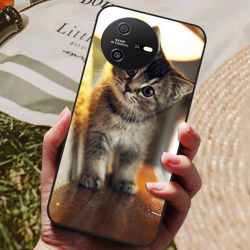 Per OSCAL TIGER 12 Custodia Silicone Morbido Lusso Antiurto Cover per Oscal Tiger 12 TPU Coque Gatto Carino Funda Shell Oscal Tiger12
