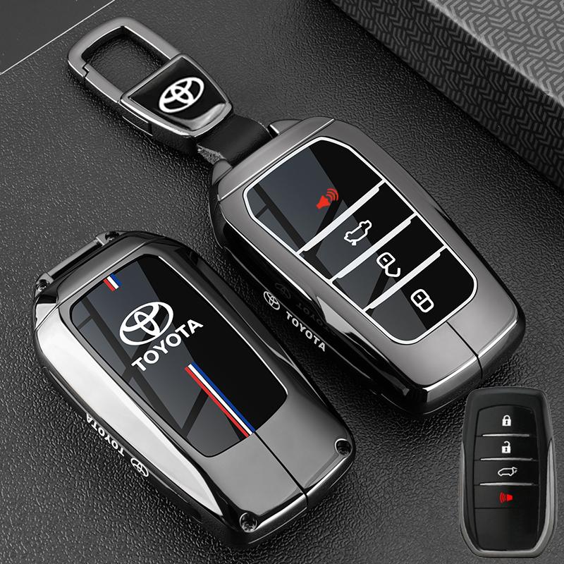 Car Key Case Cover Shell For Toyota Tacoma Fortuner Corolla Venza Grand Highlander RAV4 XSE Prime Land Cruiser Hilux 2023 2024
