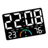 High Visibility Large Screen LED Digital Clock Temperature Humidities Display