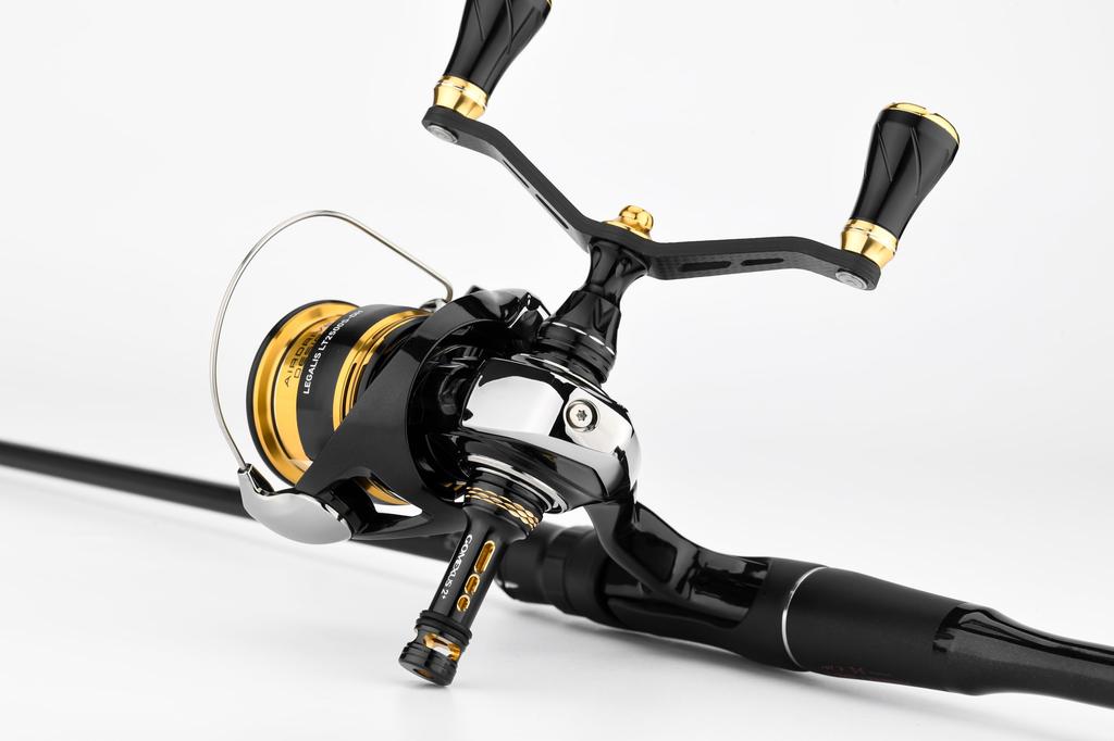 Gomexus R2 PRO Reel 42mm Spinning Reel Daiwa 23 Regalis Hook Run and Gun Light Ultra Lightweight Easy Installation Stand, Protection, (Daiwa)