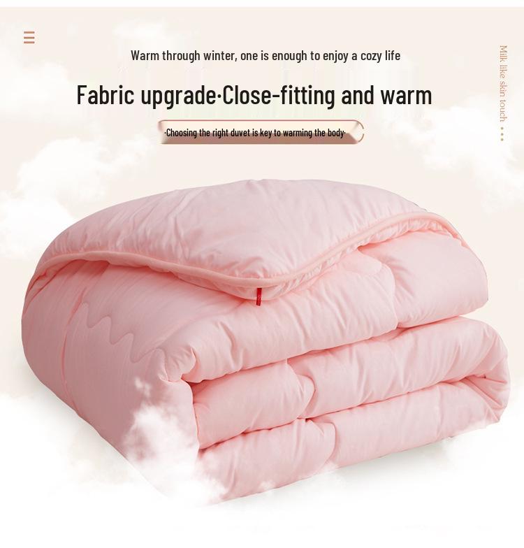 Brushed Comforter: Thickened Silk Cotton Quilt for All Seasons