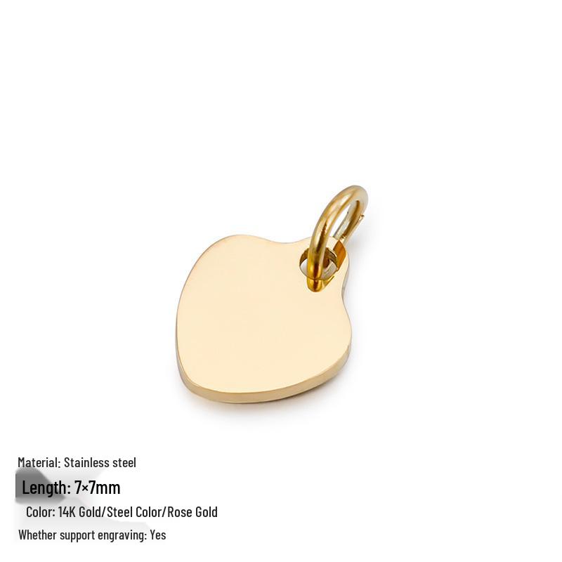 Trendy DIY Titanium Steel Dog Tag Jewelry Accessories with Custom Engraving