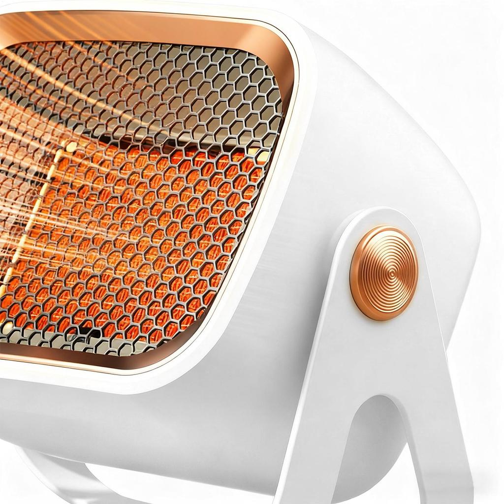 Desk Heater 1200W Ceramic With Tip-Over Overheat Protection Small Space Heater For Office Desktop For Home Bedroom Living Room
