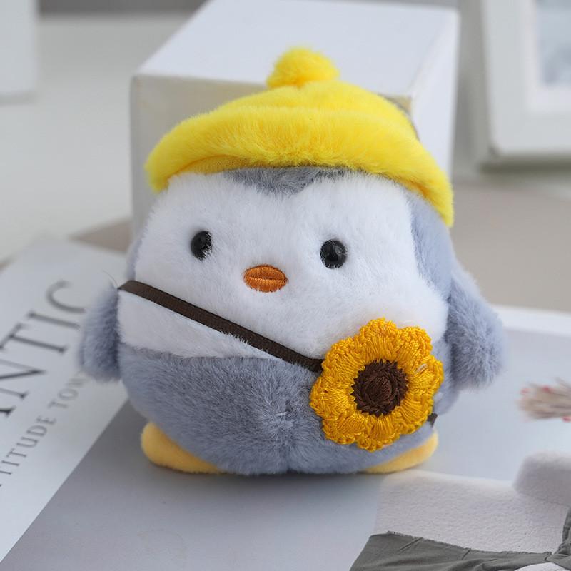Adorable Creative Outdoor Duck Plush Doll Keychain With Soft Feeling And Cute Design