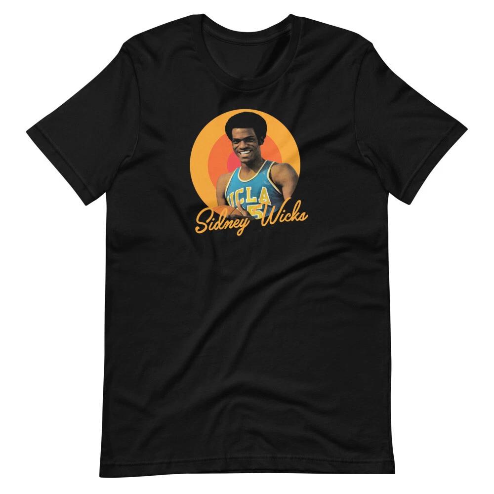 Sidney Wicks Basketball UCLA Vintage Style Graphic Tee Unisex 100% Cotton T-shirt Mens Tees Top