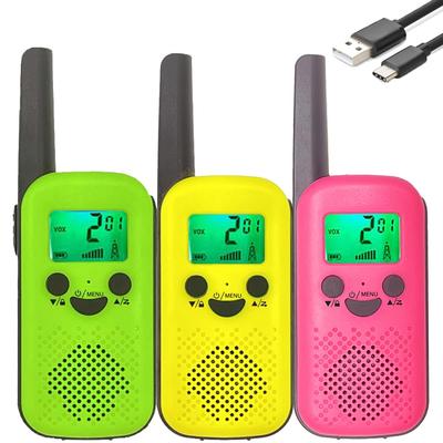 wesTayin Walkie-Talkie 3-Unit Set, VOX Hands-Free, Low Power, for Disaster/Earthquake Emergency Response, Compact and Lightweight, Easy Operation, Kid