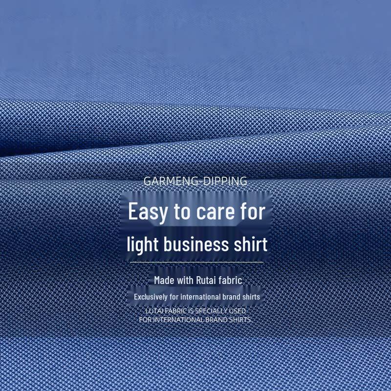 ROMON E Men's Non-Iron Short Sleeve Cotton Business Shirt