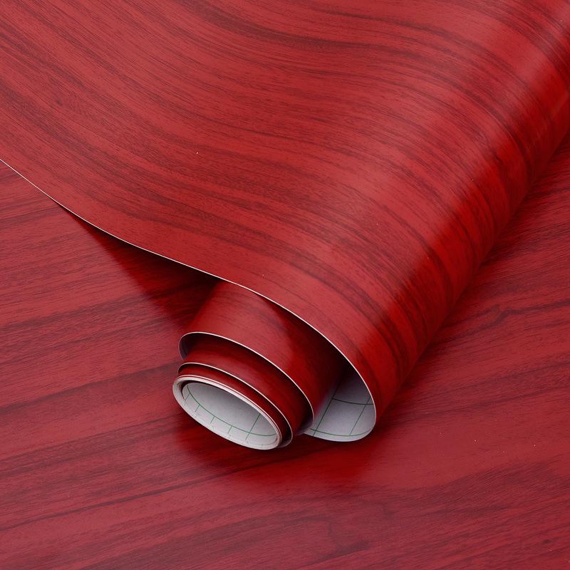 Selbstklebende Tapete mit Massivholzmaserung für Möbel- und Schrankrenovierung