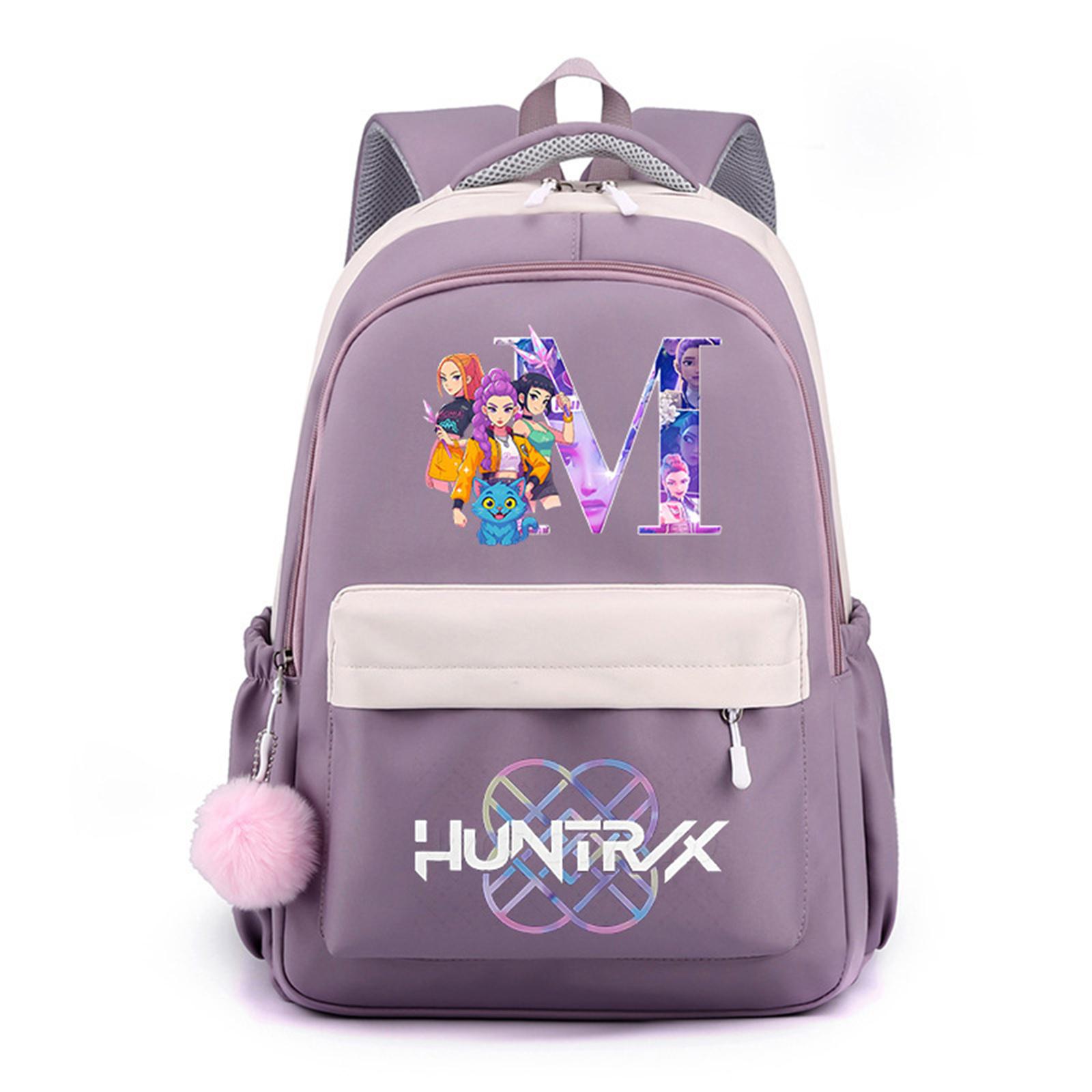 Fashionable Casual Cartoon Print Backpack Cute Large Capacity Student Backpack one size