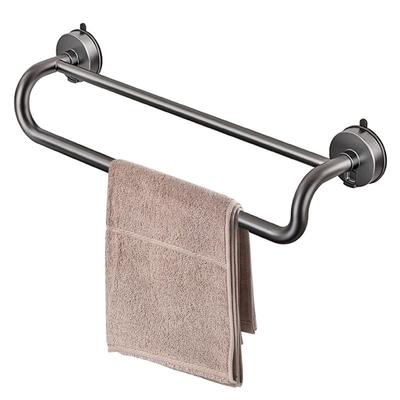 Suction Cup Towel Rack Suction Cup Wall Mounted Towel Rack Wall Mounted Punch-proof 13.7in Long Bath Cloth Hanger Aluminum For