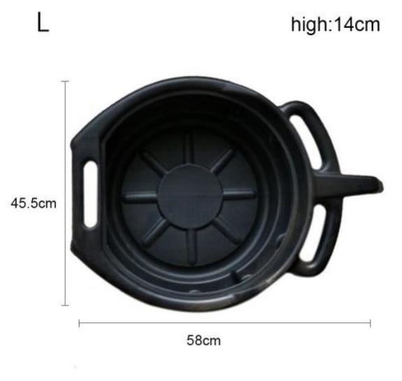 10-15L Plastic Oil Drain Pan Wast Engine Oil Collector Tank Gearbox Oil Trip Tray For Repair Car Fuel Fluid Change Garage Tool