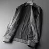 First Layer Sheepskin Leather Jacket Men's Slim Short Lapel Leather Jacket Business Trend Soft Leather Jacket