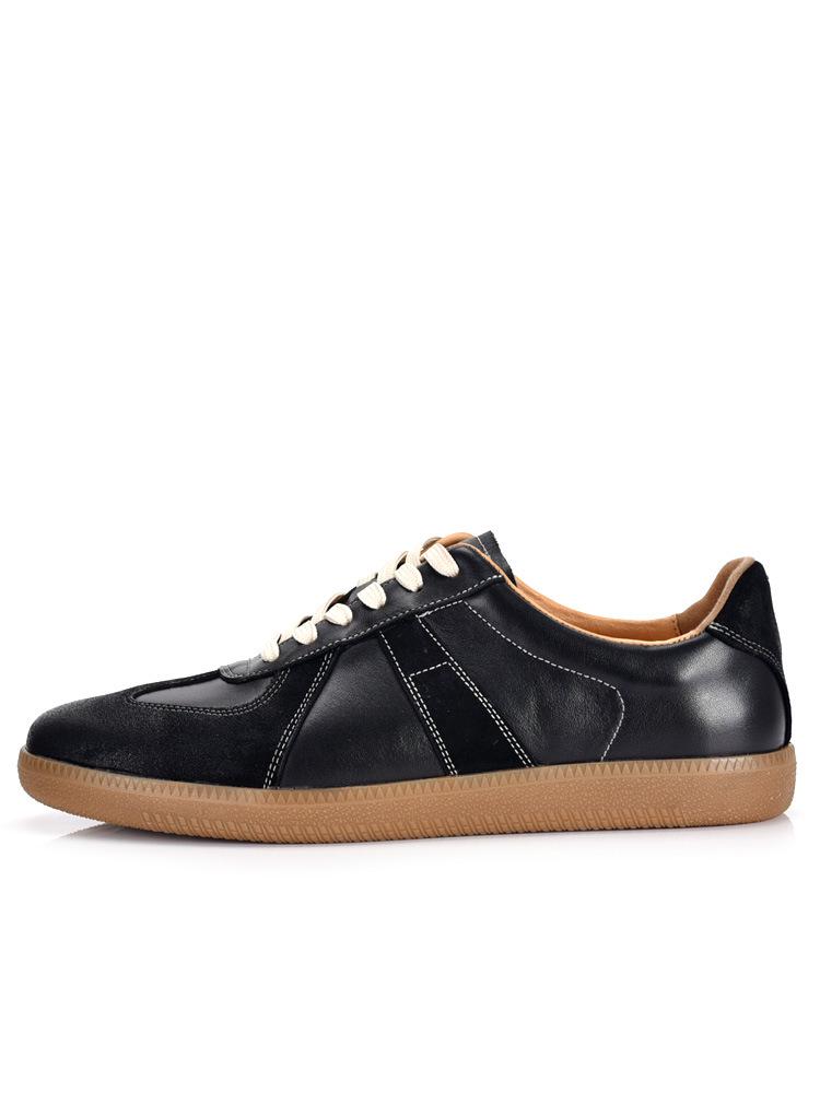 Men's Retro Genuine Leather White Skate & Sports Shoes for Autumn