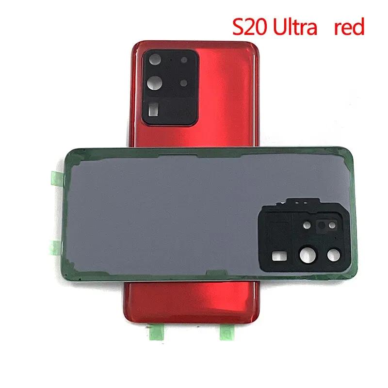 Back Cover For Samsung Galaxy S20 Ultra S20U G988 Battery Cover Housing Glass Cover Back Rear Case