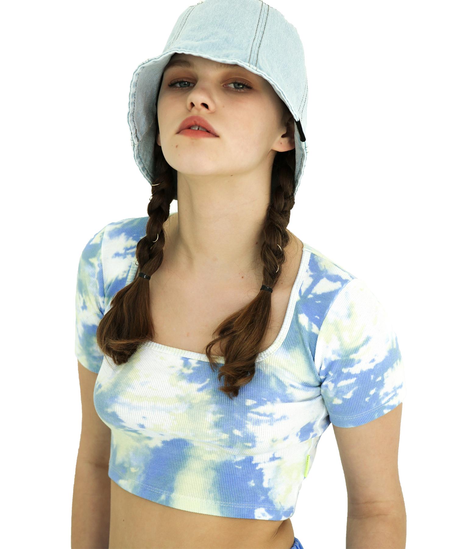 Another A Tiedye Square Top [Skyblue/Purple] Skyblue/One