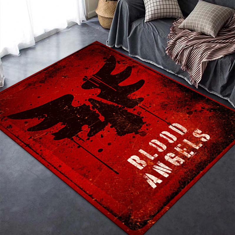 2025 New Blood Angels Cool Carpet Rug for Living Room Bedroom Home Sofa Decoration,Kids Play Non-slip Floor Mat09