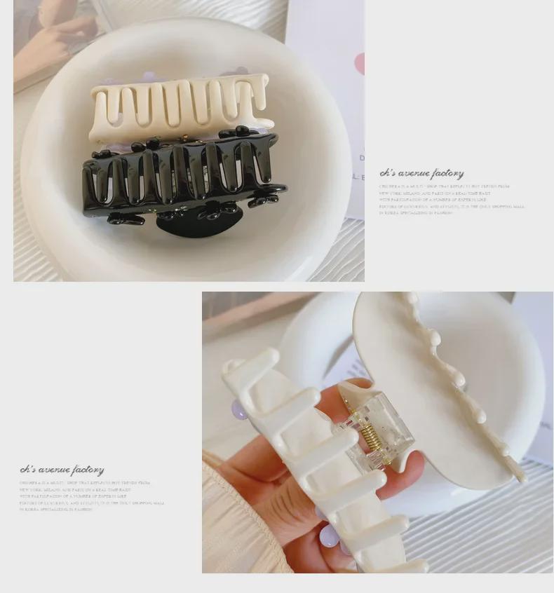 Korean Temperament Acetate Hairpin: Rhinestone Butterfly Flower Clip - Creative Sweet Girl Shark Clip