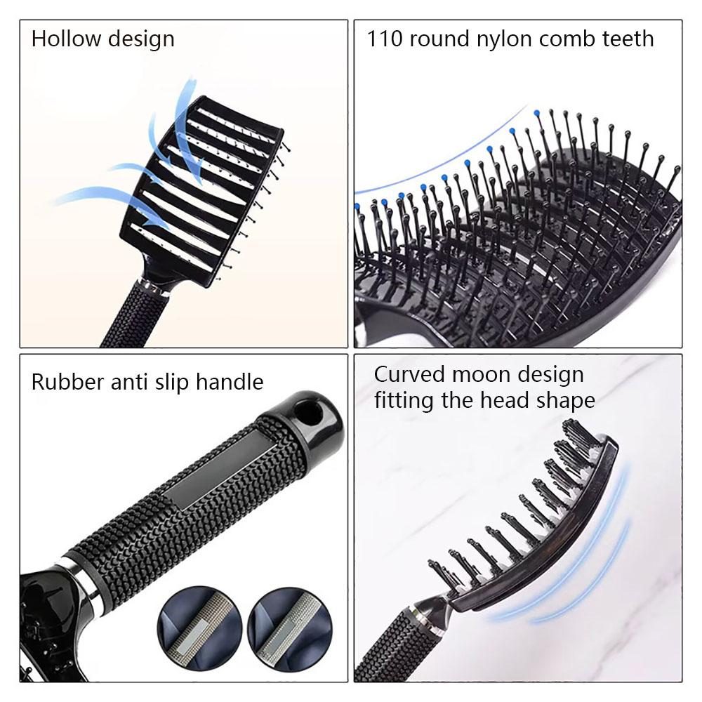 Hair Brush Girls Hair Scalp Massage Comb Women Wet Curly Hair Brush for Salon Hairdressing Styling Tool