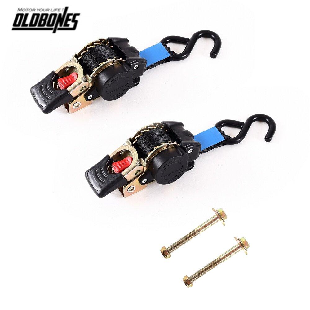 Auto Retractable Ratchet Tie Down Starp Belts Single Hook Universal Motorcycle Tools Convenient Fast Binding Prevent Falling