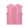 2025 Spring/Summer Women's Slim Fit Floral Button-Up Knit Vest
