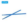 PATIKIL 5A Nylon Drumsticks mit Kunststoff-Anti-Rutsch-Griffen für Erwachsene, Blau, Schlagzeugzubehör, 2 Paare