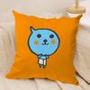 Cute QQoos Cushion Cover Short plush Doublesided Print Square Throw Pillow Covers Sofa Home Cushion Decor