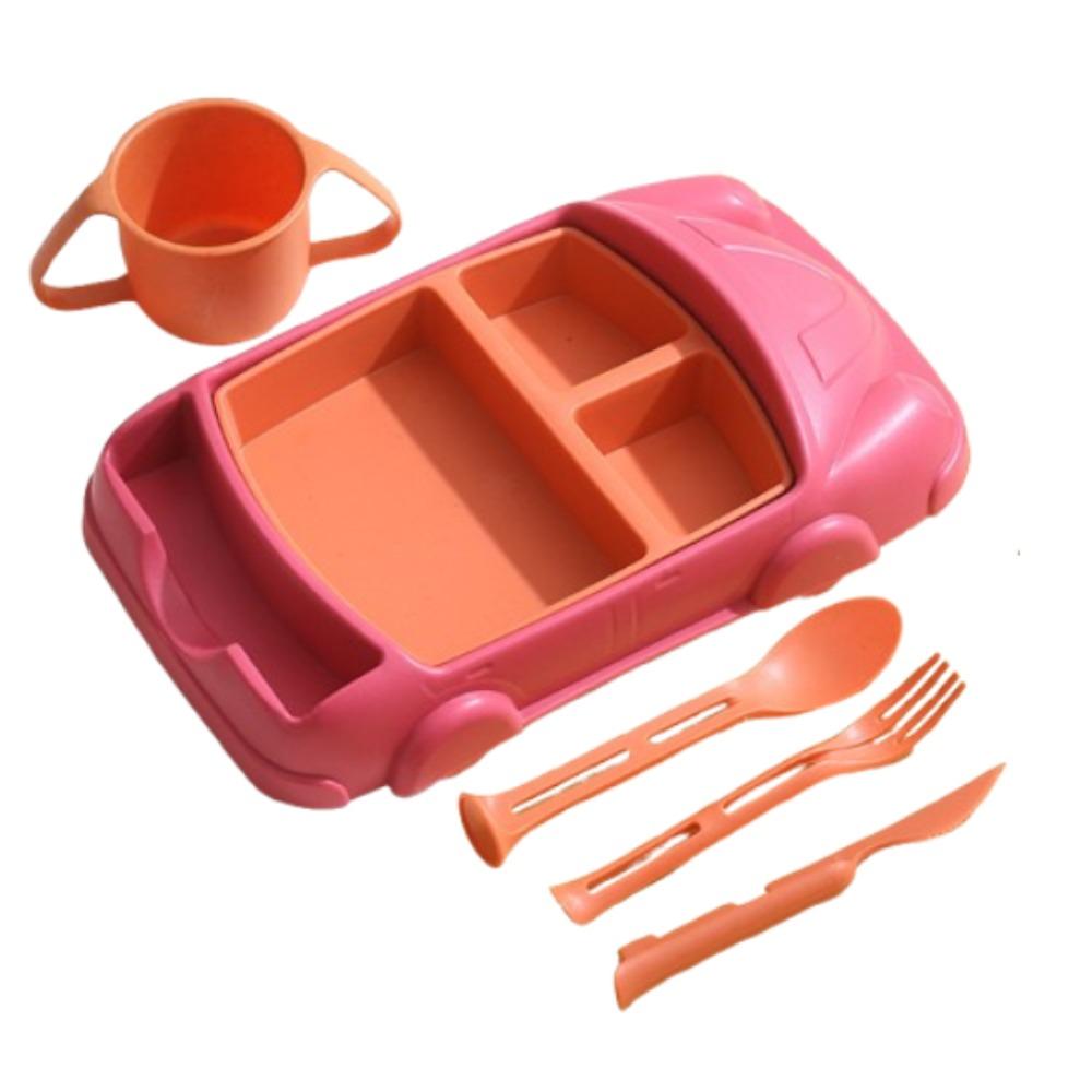 Cartoon Children's Tableware Set Detachable Kid's Lunch Plate Feeding Food Tray  Kindergarten