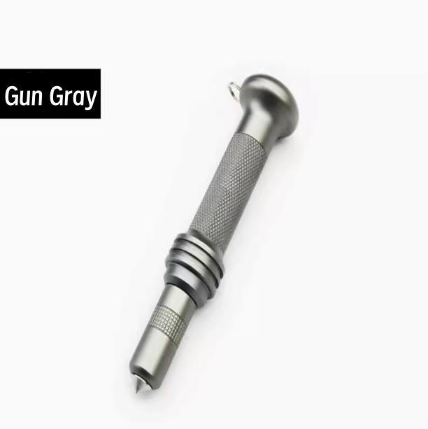 

Multi Functional Car Window Breaker, Spring Press Metal Car Escape Device, Mini Fashion, One Tool with The Car, Safe Companion серый