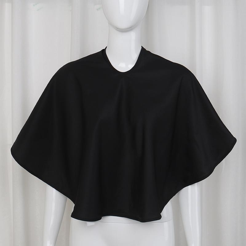 

Dyeing Hair Shoulder Cape Does Not Stick To Hair Home Use Adult Oiling Perm Hair Salon Hairdresser Cape Hair Salon Hairc One Size чёрный