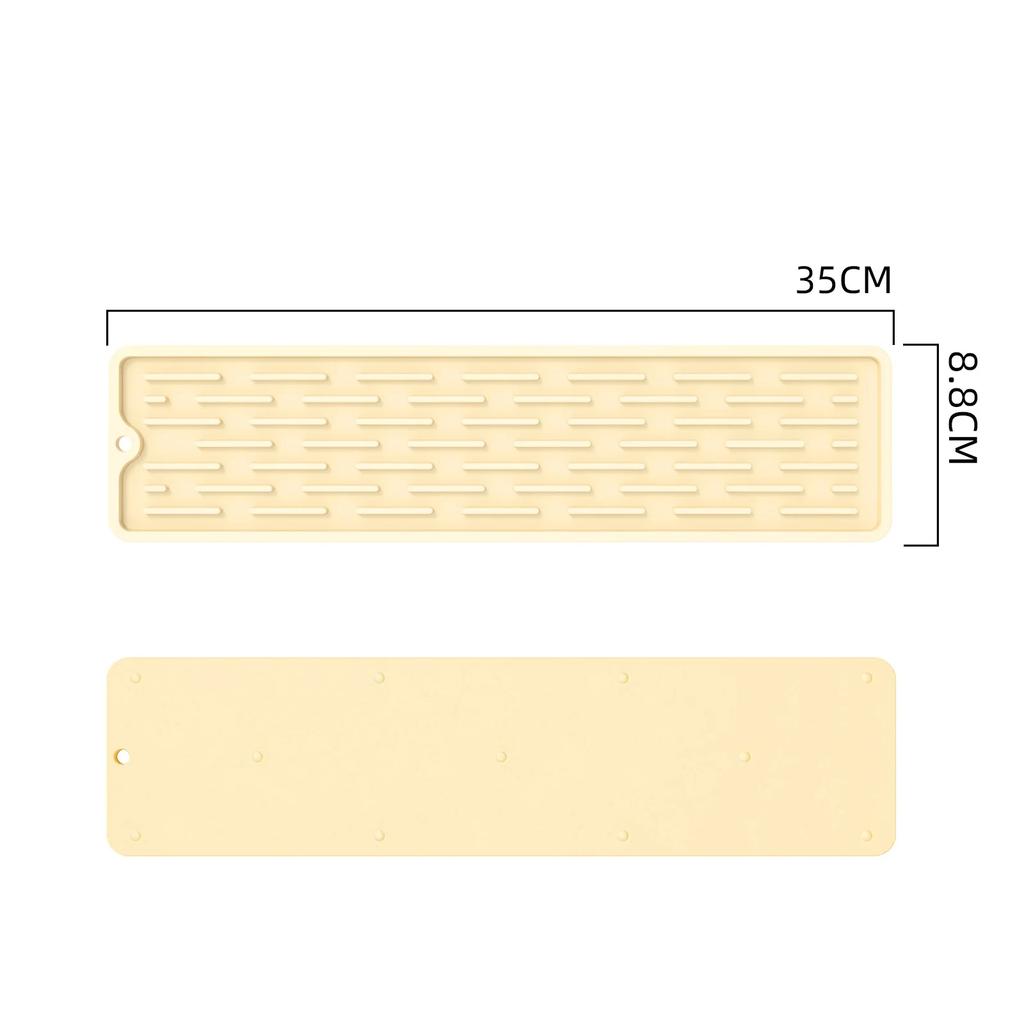 Silicone Faucet Mat Waterproof Cleaning Faucet Splash Catcher Mats Heat-insulation Kitchen Gadgets for Home Bathroon Accessories