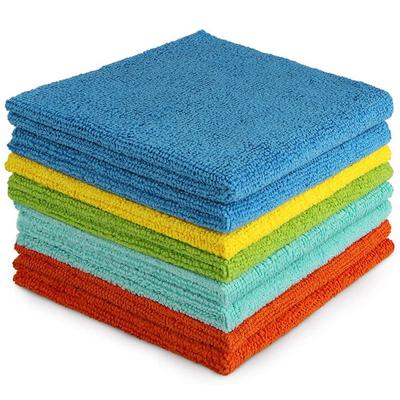 5 Stück/Packung Putzlappen Mikrofaser-Reinigungstuch, 5 Farbsortierte Reinigungstücher für Haus und Küche