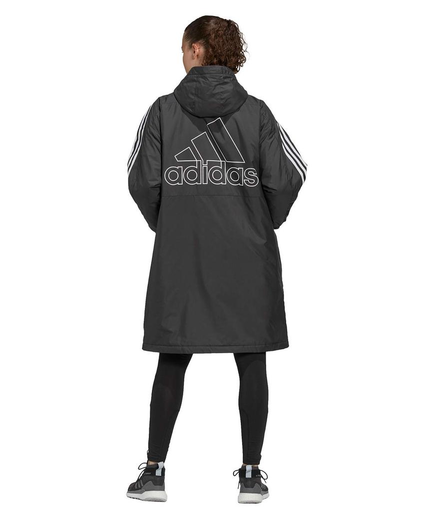 Adidas IZG90 Insulated Japan To Japanese Size Women's Coat, White/Black (GF0026), J/OT (equivalent 2L)