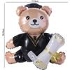 Cute Graduation Bear Balloon 96.52 cm Holding Graduation Party Balloon Aluminum Film 4D Helium Globos Decor