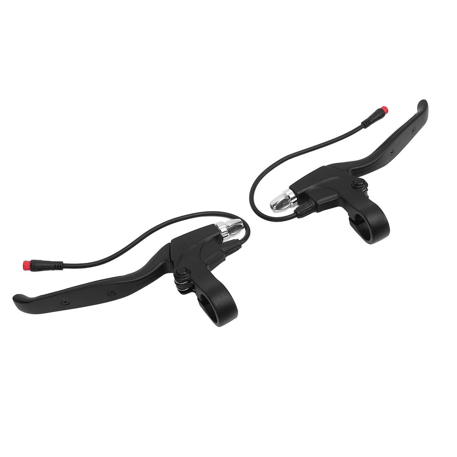 

2PCS Electric Scooter Brake Handle Aluminum Alloy Handlebar Brake Lever Water Resistant Connector for Road Cycling
