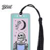 Stainless Steel Bookmark Tarot Card Bookmark Skeleton Pattern Page Marker