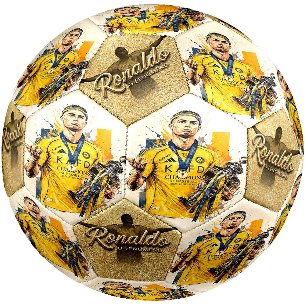 Ronaldo's Juventus Celebration Size 5 Soccer Ball Machine-Stitched Indoor/Outdoor Universal Football perfect gift for sports enthusiasts