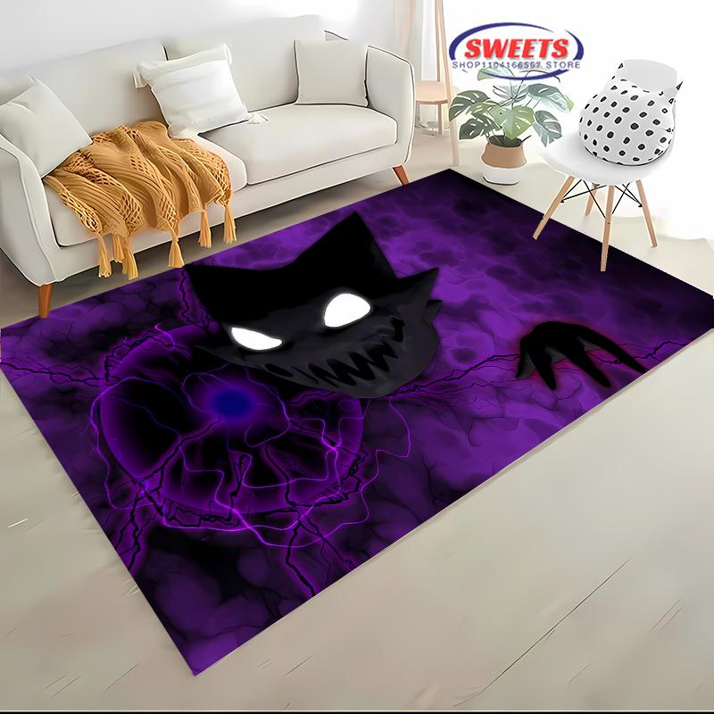 New Arrive! Pokemon Gengar Cartoon Carpet,Rug for Living Room Tapete for Bedroom Sofa Doormat Decor Non-slip Floor Mat Potdemiel