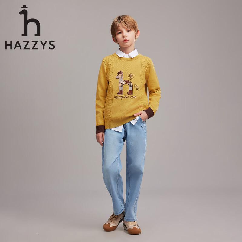 Hazzys Boys' Round Neck Pullover Sweater