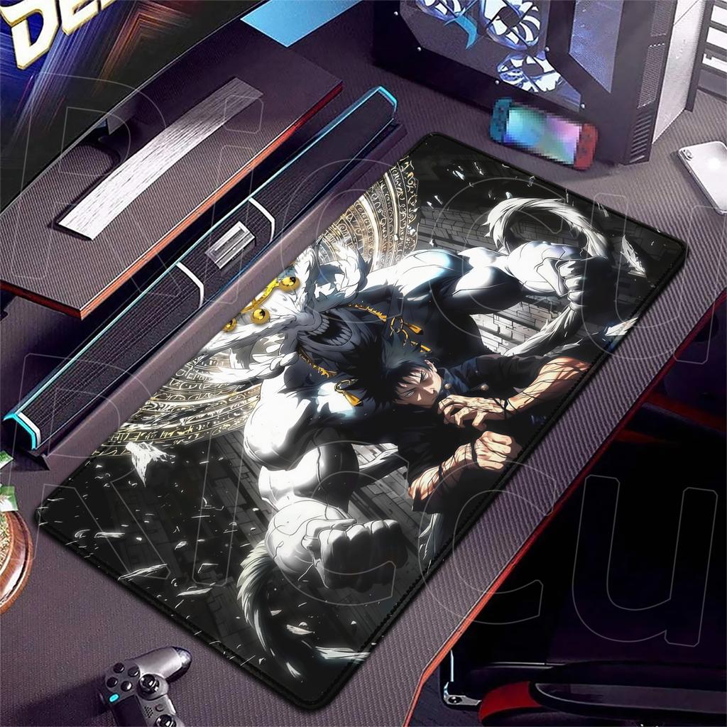HD XXL Ryomen Sukuna 400x900mm Black Anime Jujutsu Kaisen Mouse Pad Gojo Satoru MousePad Computer Gaming PC Accessories Desk Mat