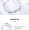 Bracelet Flocon de Neige Fleur de Glace Style Coréen - Tendance et Doux Cadeau de Noël pour Étudiantes
