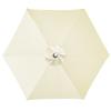 6/8 Rib Polyester Sunshade Cloth Outdoor Patio Umbrella Surface Replacement Cloth Rainproof Sunshade Cloth