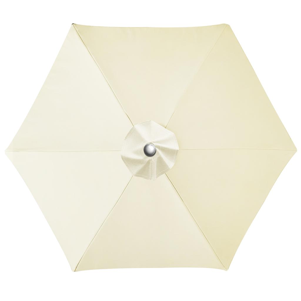 6/8 Rib Polyester Sunshade Cloth Outdoor Patio Umbrella Surface Replacement Cloth Rainproof Sunshade Cloth
