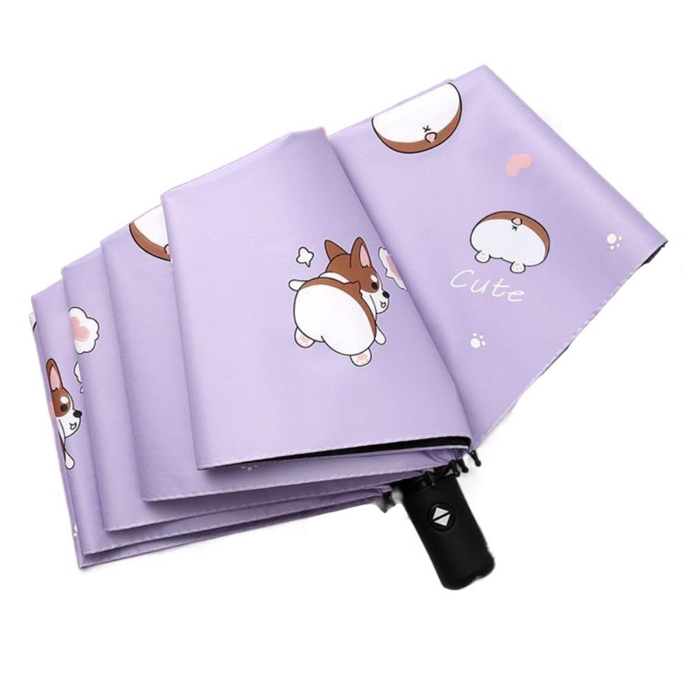 8 Fold Automatic Umbrella Rain Proof UV Protection Sun Umbrella Dual Use Protection Thickened Pocket Parasol Outdoor Use