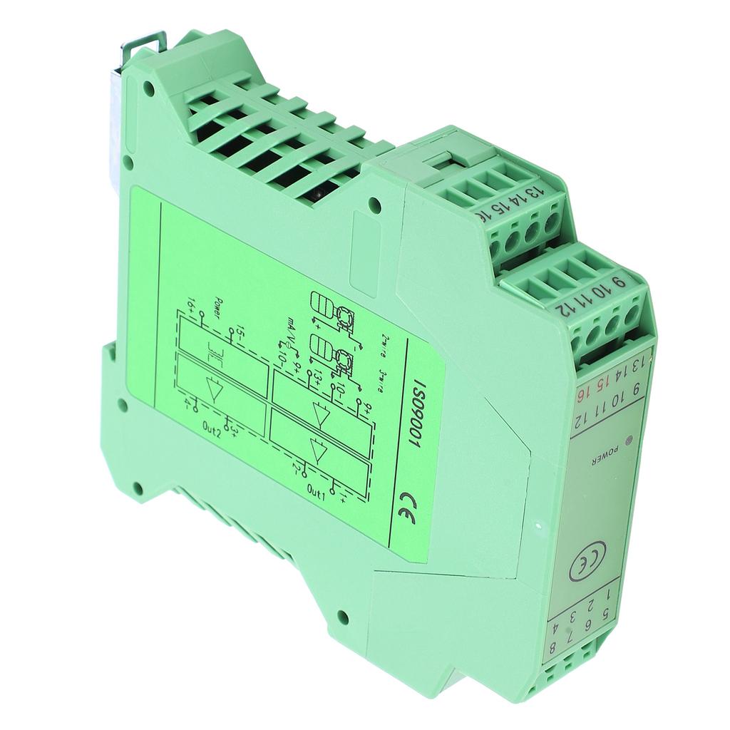 DC Signal Isolator Current Voltage Transmitter DIN Rail Mount 1?in 2?out 0?10V To 4?20mA GLG