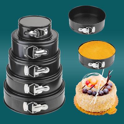 Runde Kuchenform aus antihaftbeschichtetem Karbonstahl mit beweglichem Boden
